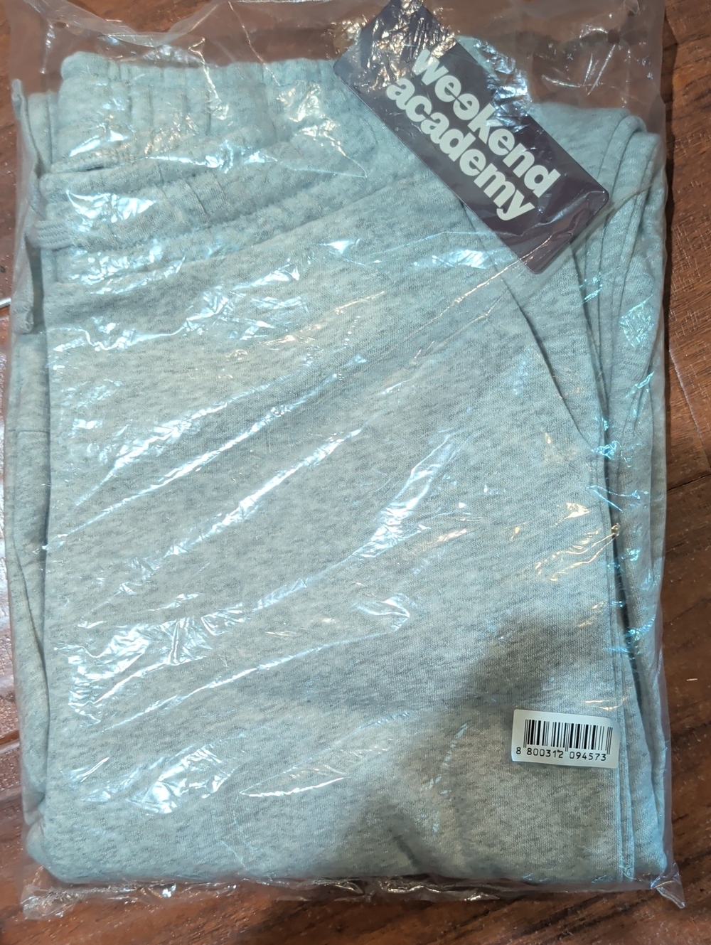 Weekend Academy Light Gray Sweatpants - Branded Cozy Lounge Wear Large 10-12